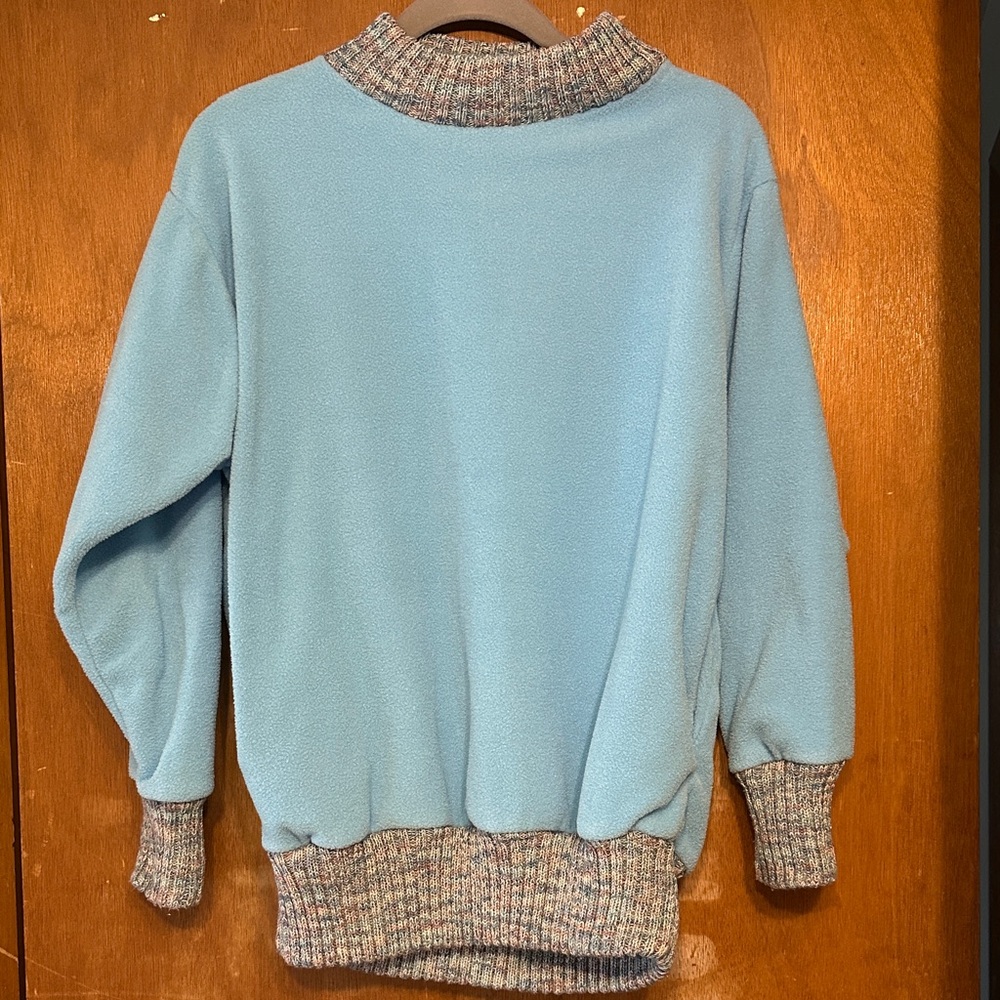 Willapa Bay Knits Cozy Pullover Sweater Size M Silk/Acrylic Pockets Made in USA